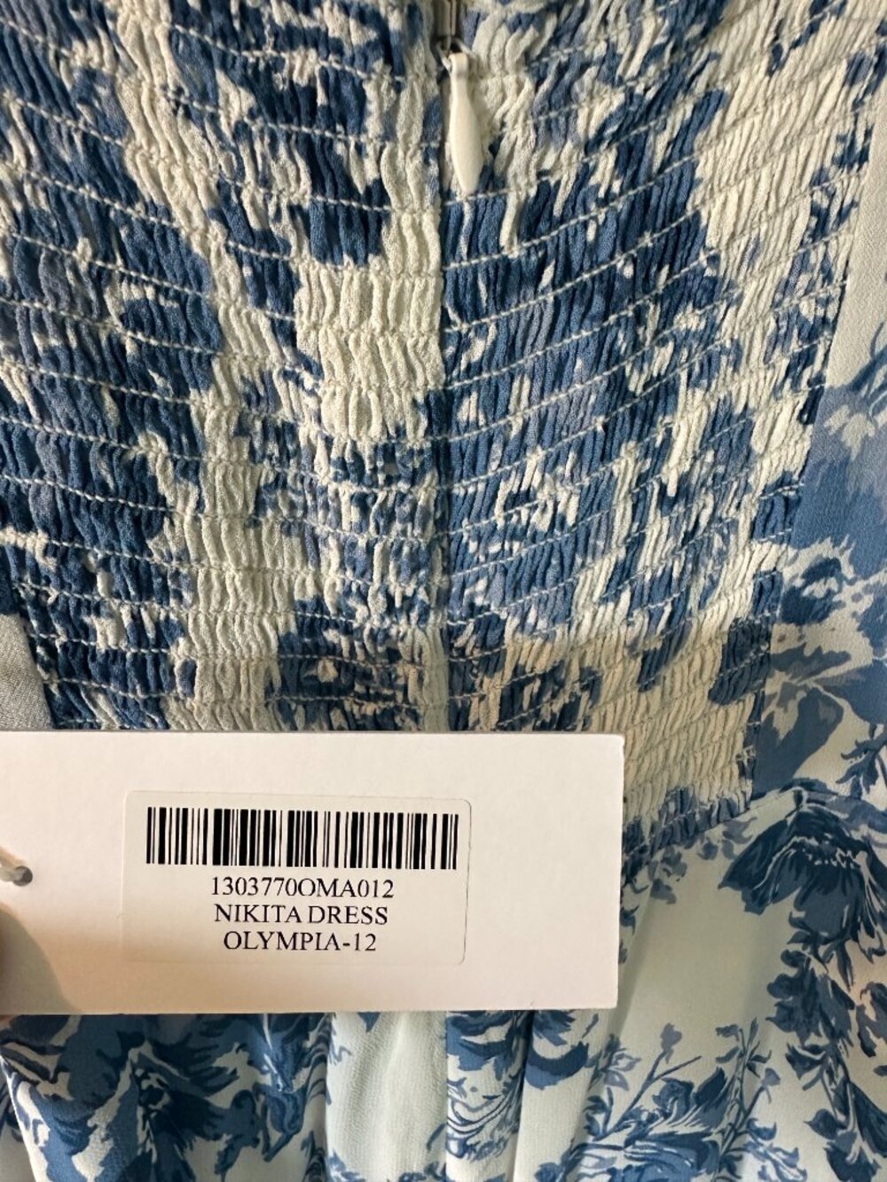 ~~NWT~~Reformation Nikita Dress in Olympia Blue Floral Toile - Picture 11 of 11